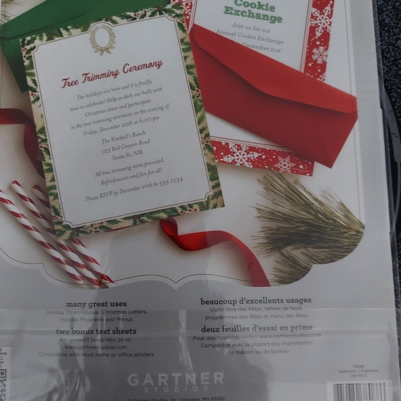 Gartner Snowmen Snow Family Christmas Holiday Computer Paper - Picture 3 of 4